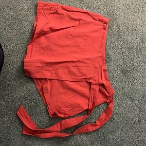 Salmon colored skort